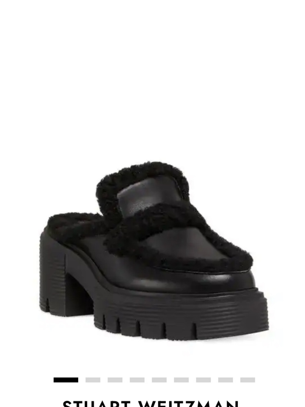 STUART WEITZMAN Soho Chill Shearling Mules